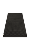 The GECKO TOUCH – Nightfall yoga towel features a simple yet elegant symmetrical circular pattern made of tactile silicone, offering a unique wet/dry grip. It comes with a sleek black graphite base with contrasting colored stitching and is made using an eco-friendly, dye-free process.